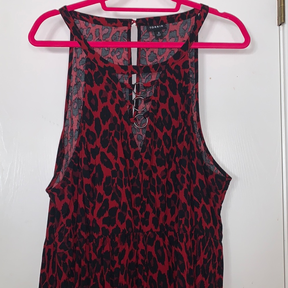 Torrid Cheetah Red Dress